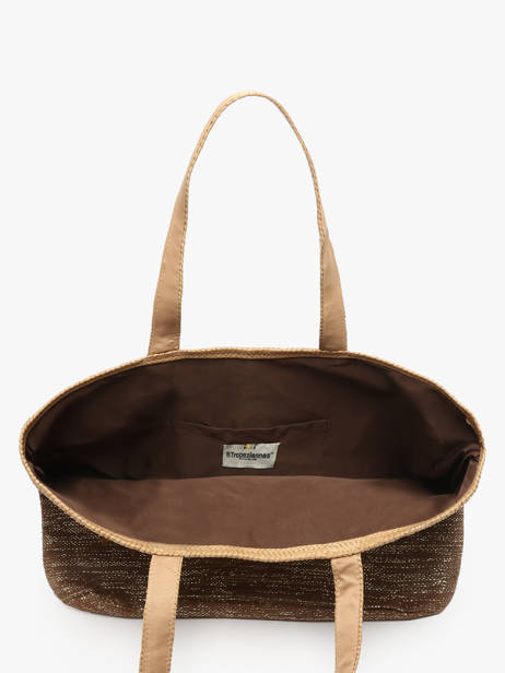 Shoulder Bag Panama Paper Les tropeziennes Brown panama TZ01 other view 3