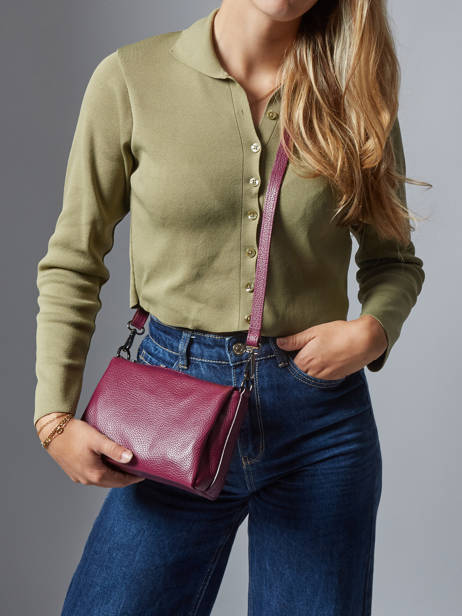 Sac Bandoulière Caviar Cuir Milano Rouge caviar CA25065 vue secondaire 1