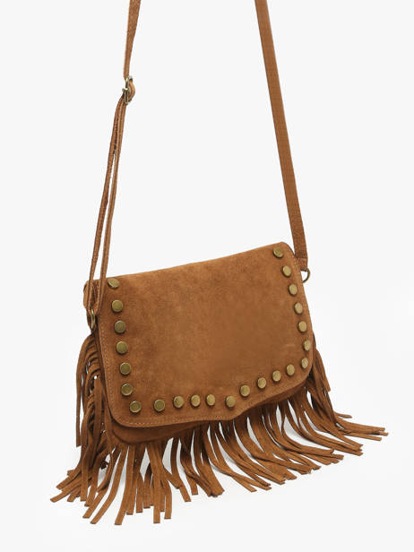 Sac Bandoulière Velvet Cuir Milano Marron velvet VE241115 vue secondaire 2