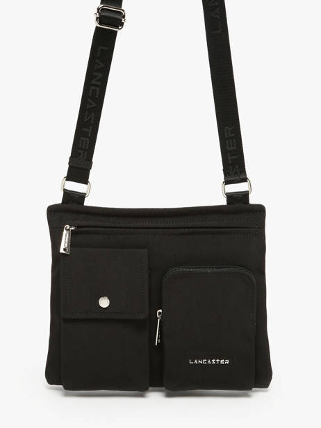 Sac Bandoulière Lancaster Noir basic pocket 90 vue secondaire 2