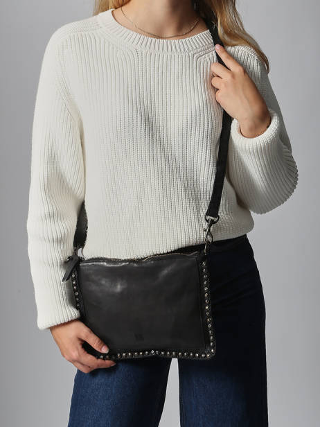 Sac Bandoulière Heritage Cuir Biba Noir heritage POR2L vue secondaire 1