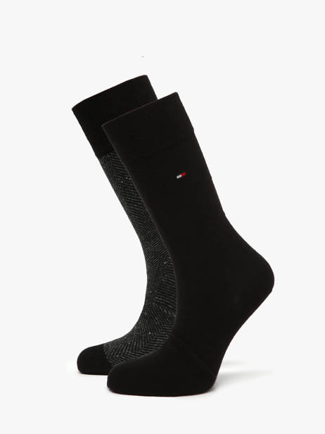 Chaussettes Homme 2 Paires Tommy hilfiger Noir socks 71236313