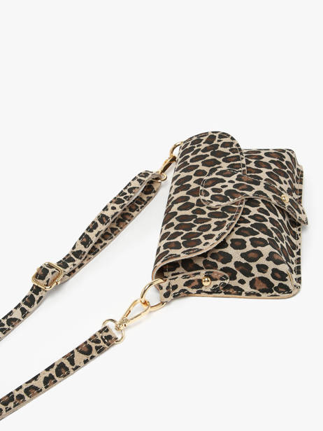 Sac Bandoulière Velvet Leopardo Milano Beige velvet leopardo VL260612 vue secondaire 2