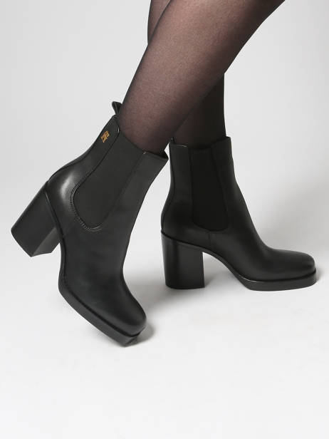Bottines à Talon En Cuir Tommy hilfiger Noir women 8844BDS vue secondaire 1
