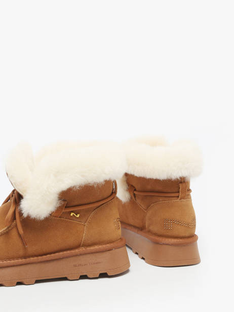 Bottines En Cuir Nathan baume Marron women 252N8601 vue secondaire 2