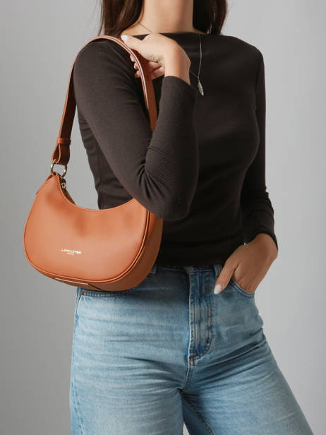 Sac Bandoulière Donna Aria Cuir Lancaster Marron donna aria 75 vue secondaire 1