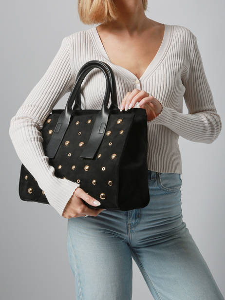 Sac Porté Main A4 Stud David jones Noir stud CM7868 vue secondaire 1