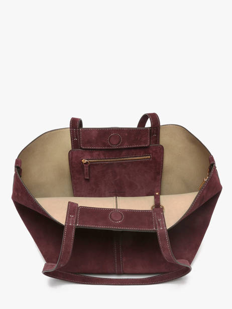 Sac Porté épaule Cabas Cuir Vanessa bruno Rouge cabas 29V40874 vue secondaire 3
