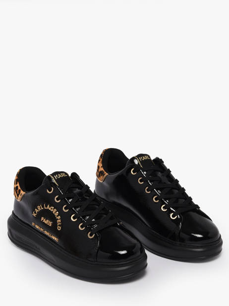 Sneakers En Cuir Karl lagerfeld Noir women KL62539J vue secondaire 1