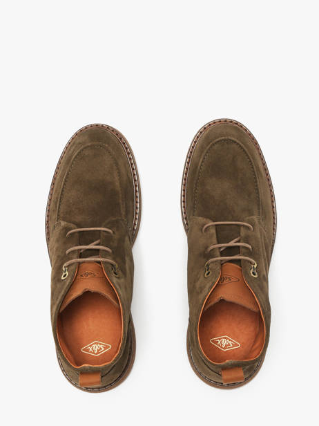 Boots In Leather Solex Green men S3808 other view 3