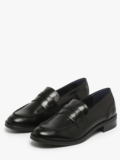 Mocassins Harvard En Cuir Dorking Noir women D8710 vue secondaire 1