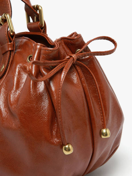 Sac Porté épaule Premium Cuir Gerard darel Marron premium DCS01419 vue secondaire 5