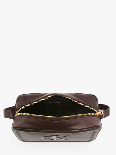 Sac Bandoulière Bold Monogram Calvin klein jeans Marron bold monogram 4F3220G vue secondaire 3