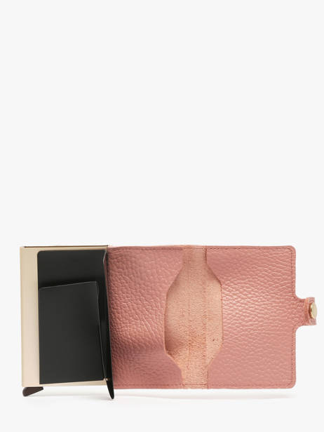Porte-cartes Cuir Secrid Rose pebble MPE vue secondaire 1