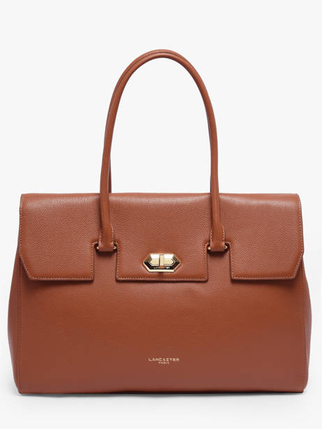 Sac Porte Epaule A4 Milano Cuir Lancaster Marron milano cosmos 57