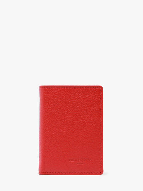 Card Holder Confort Leather Hexagona Red confort 461007