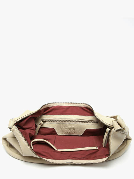 Shoulder Bag Seam Leather Basilic pepper Beige seam BSEA04 other view 3