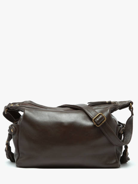 Shoulder Bag Cow Leather Basilic pepper Brown cow BCOW86 other view 4