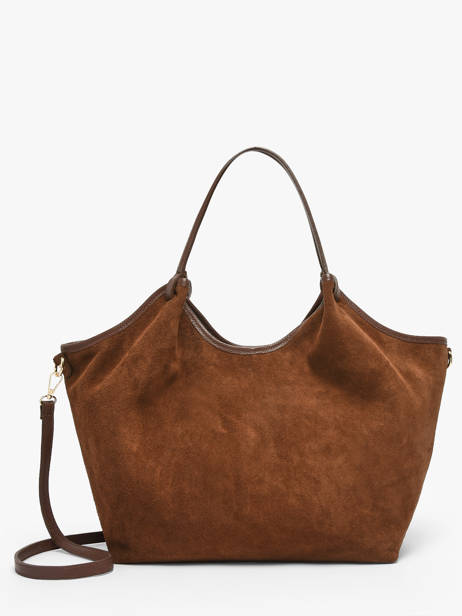 Shoulder Bag Velvet Caviar Leather Milano Brown velvet caviar VC241110