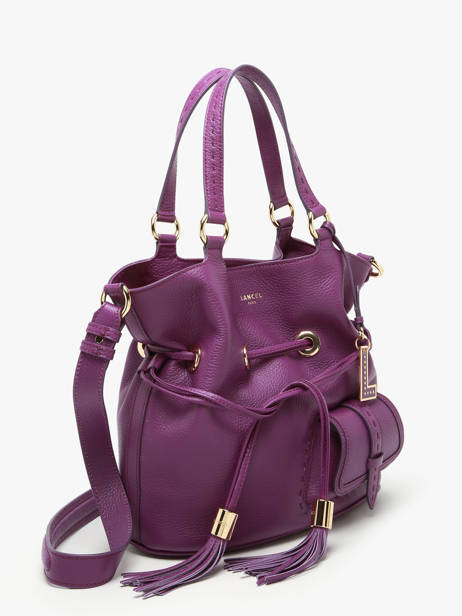 Sac Seau M Premier Flirt Cuir Lancel Violet premier flirt A10110 vue secondaire 3