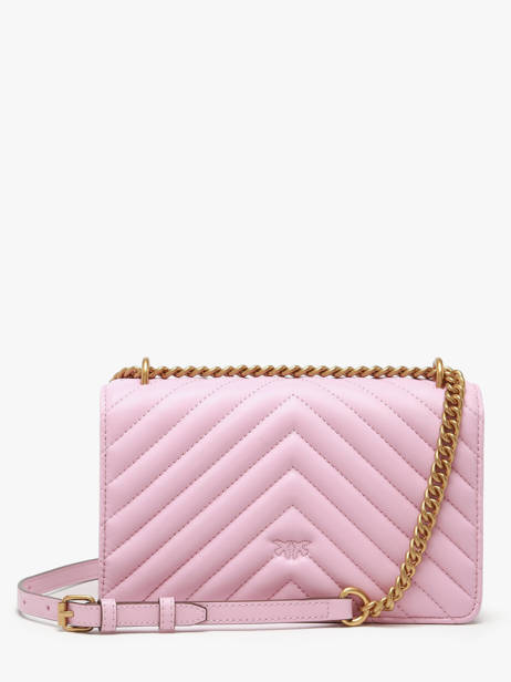 Sac Bandoulière Love Bag Quilt Cuir Pinko Rose love bag quilt A0GK vue secondaire 5