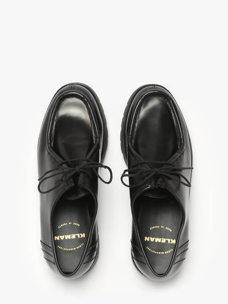 Derby Shoes In Leather Kleman Black women PADRORB2 other view 4
