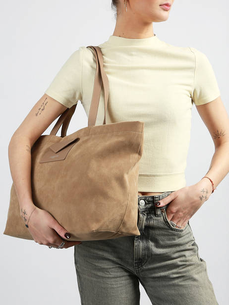 Shoulder Bag Suedine Kba Lancaster Beige suedine kba 63 other view 1