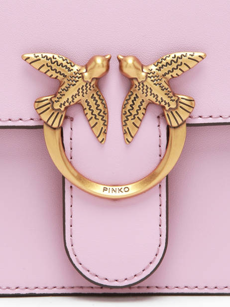 Sac Porté Main Love Bag Icon Cuir Pinko Rose love bag icon A0F1 vue secondaire 3