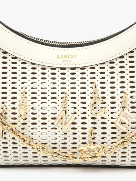 Sac Bandoulière M Croisette Charms Cuir Lancel Blanc croisette A14012 vue secondaire 3