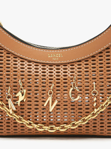 Sac Bandoulière M Croisette Charms Cuir Lancel Marron croisette A14012 vue secondaire 3