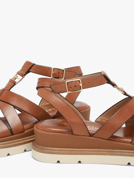Sandals In Leather Tamaris Brown women 46 other view 2