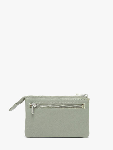 Porte-monnaie Caviar Cuir Crinkles Vert caviar 14538 vue secondaire 2