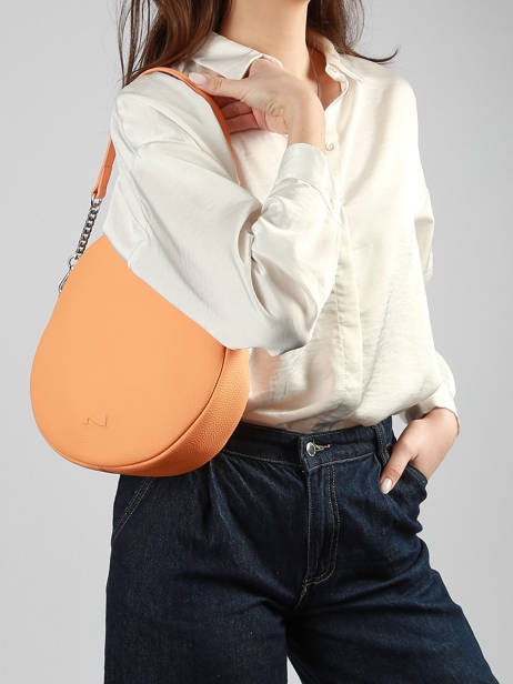 Leather Anna Shoulder Bag Nathan baume Orange nathan 9 other view 1