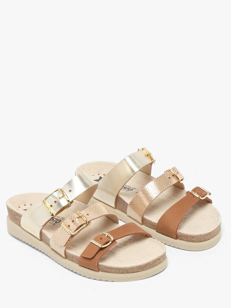 Slippers In Leather Mephisto Gold women P5146954 other view 1