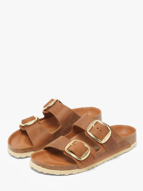 Mules Arizona Big Buckle Birkenstock Marron women 1011073 vue secondaire 1