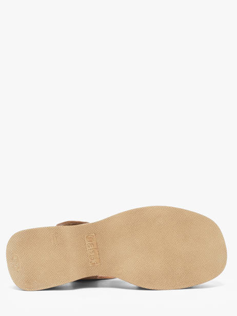 Sandales Plateforme En Cuir Gabor Beige women 44 vue secondaire 4