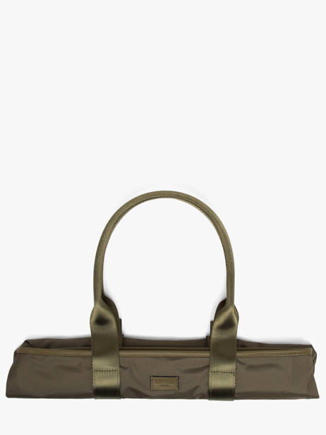 Medium Mistral Rollable Tote Bag Nylon And Leather Lancel Green mistral A13995 other view 5