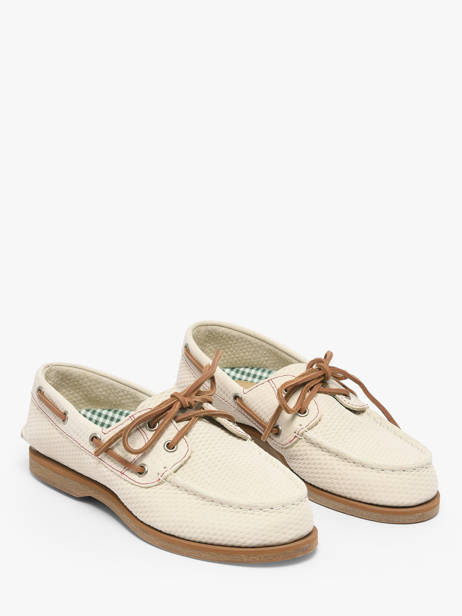 Chaussures Bateau En Cuir Timberland Beige women 2Q9XEN71 vue secondaire 1