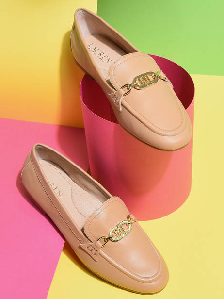 Mocassins Averi En Cuir Lauren ralph lauren Beige women 83498310 vue secondaire 1